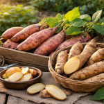 Süsskartoffel Ragout mit dreierlei Bohnen